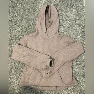 Lululemon Stronger as One Cropped Hoodie Lululemon x Barrys, dusty mauve color